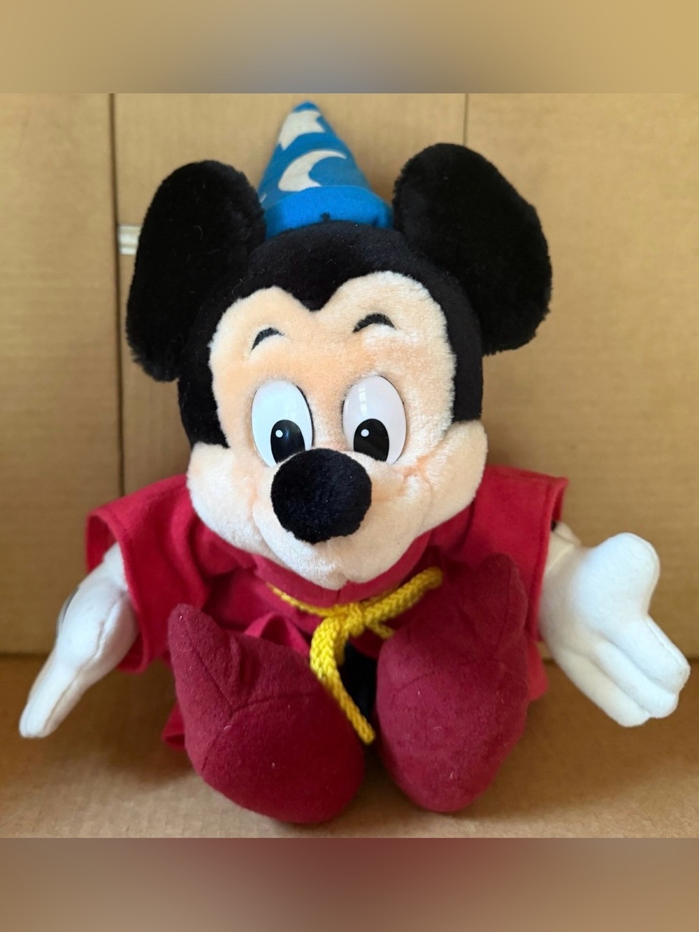 Disney Mickey Mouse Sorcerer Apprentice Plush Toy vintage 90s